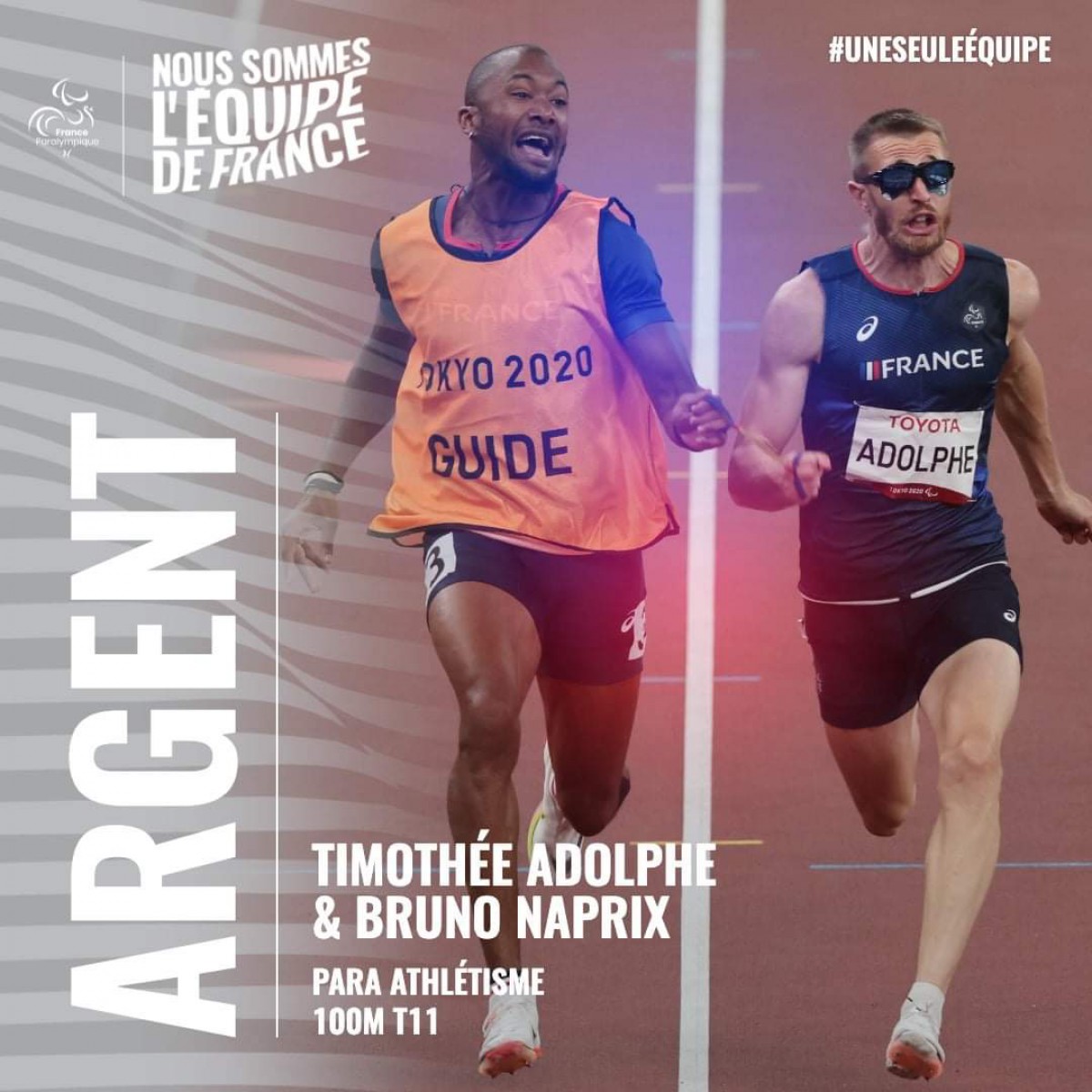 Médaille d'argent pour Timothée Adolphe, soutenu par Novacel