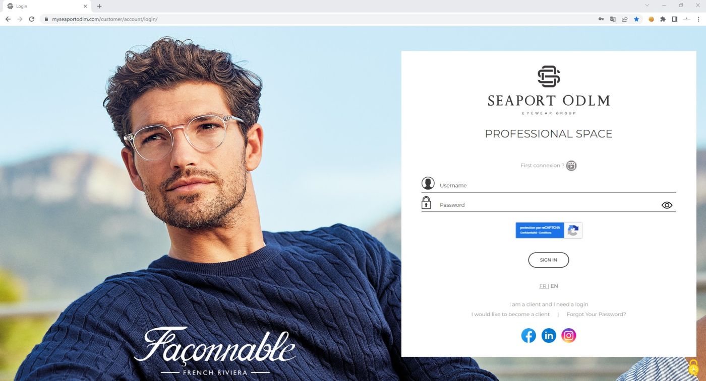 MySeaportODLM_PageAuthentification